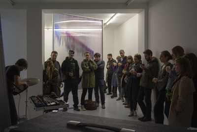 Seuil Critique (solo show), Galerie Alain Gutharc, Paris (FR), Performance sonore Vincent Loiret
FIAC Night Galleries, 2019 - © Guillaume Linard-Osorio