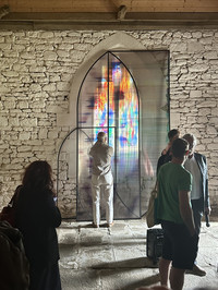 Screen as performance #2 (solo show), Chapelle Saint-Meldeoc , Locmeltro (FR), L’Art dans les Chapelles, 34e édition, 2025 - © Guillaume Linard-Osorio