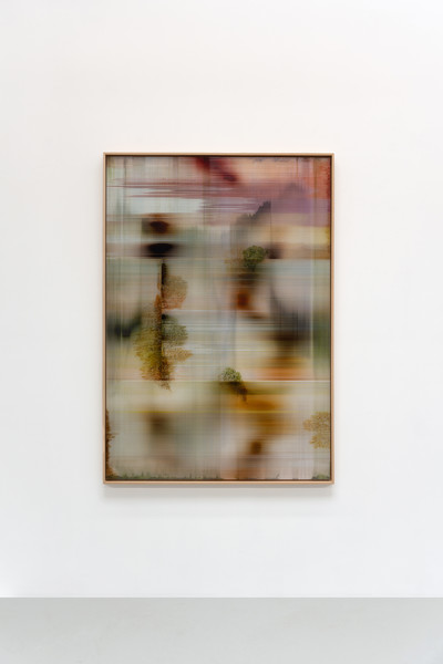 Hypothetical landscape, Peinture sur polycarbonate, 150 × 105 cm, 2022 - © Guillaume Linard-Osorio
