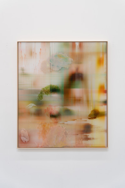 Hypothetical landscape 27, Peinture sur polycarbonate, 108 × 92 cm, 2022 - © Guillaume Linard-Osorio