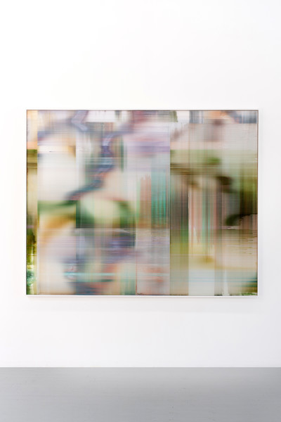 Peinture de bruit #18, Peinture sur polycarbonate, 200 × 160 cm, 2022 - © Guillaume Linard-Osorio