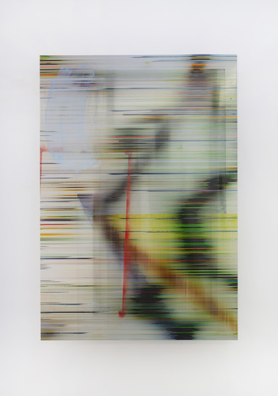 Peinture de bruit, Peinture sur polycarbonate, 130 × 89 cm, 2019 - © Guillaume Linard-Osorio