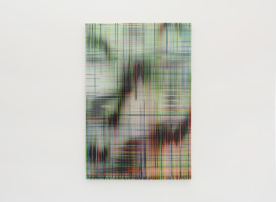 Peinture de bruit, Peinture sur polycarbonate, 130 × 81 cm, 2019 - © Guillaume Linard-Osorio