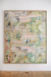 Hypotehtical landscape #78, Peinture et encres sur polycarbonate, 200x160 cm, 2025 - © Guillaume Linard-Osorio