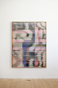 Hypotehtical landscape #73, Peinture et encres sur polycarbonate, 170x130 cm, 2025 - © Guillaume Linard-Osorio